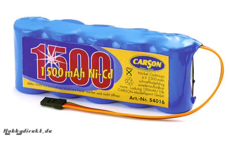 BATT.PACK 6V NICD 1500 MAH Carson 54016