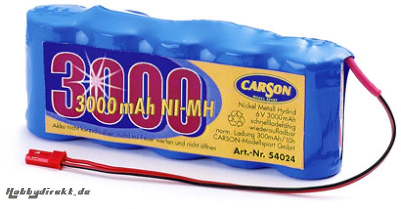 BATT.PACK 6V NIMH 3000 MAH Carson 54024