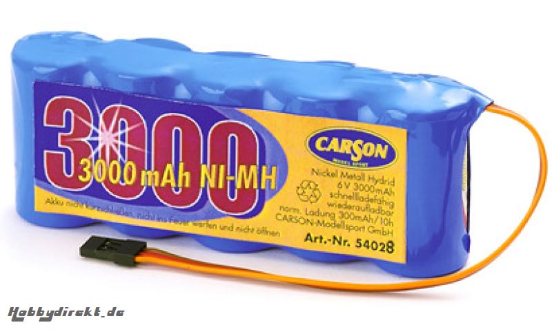 BATT.PACK 6V NIMH 3000 MAH Carson 54028