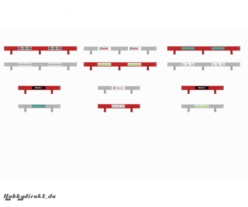1:32 Scalextric Leitplanken-Set (6+6) Carson 8191 560008191