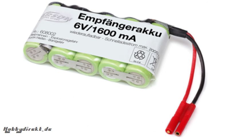 Empfängerakku 6V 1600mAh Carson 608002