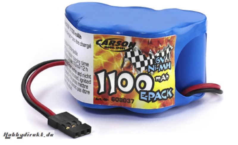 Battery Pack,6V 1100 MAH Carson 608037