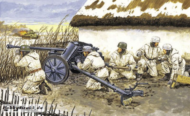 Fallschirmj.5CM PAK 38 1:35 Carson 776118