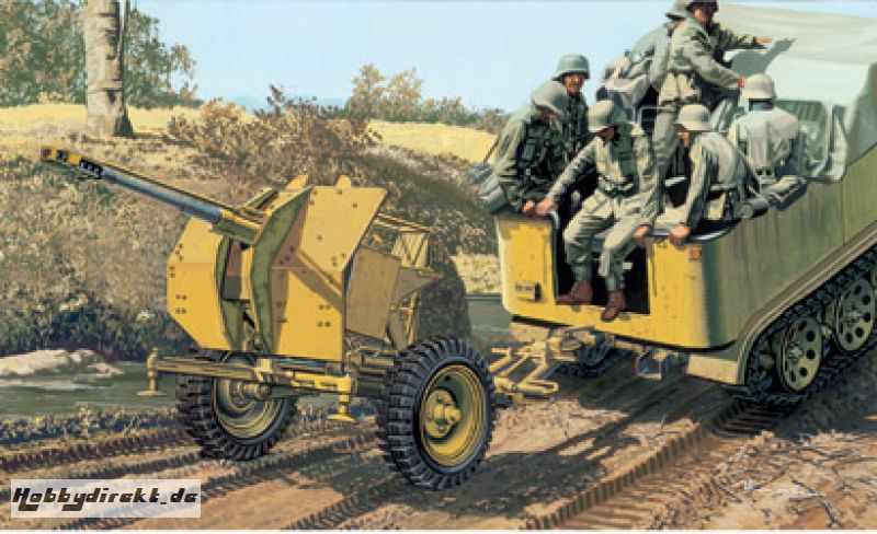 Flak W/Trailer 3cm 1:35 Carson 776353