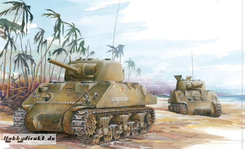 Sherman M4A2 Tarawa 1:72 Carson 777305