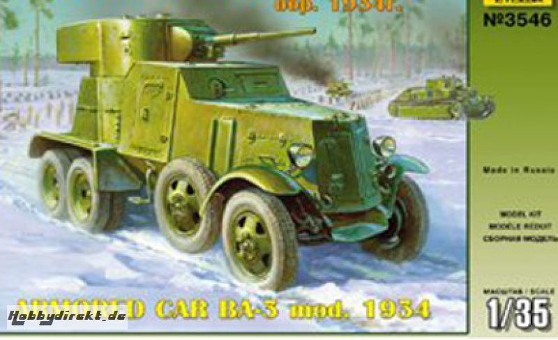 BA-3 Soviet Armored Car1:35 Carson 783546