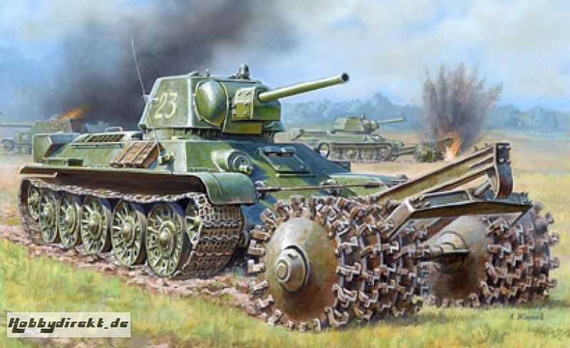 Sov.T-34/76 Tank w.Mine Ro. Carson 783580