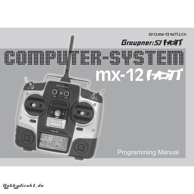 Handbuch mx-12 englisch Graupner DZ33112.EN