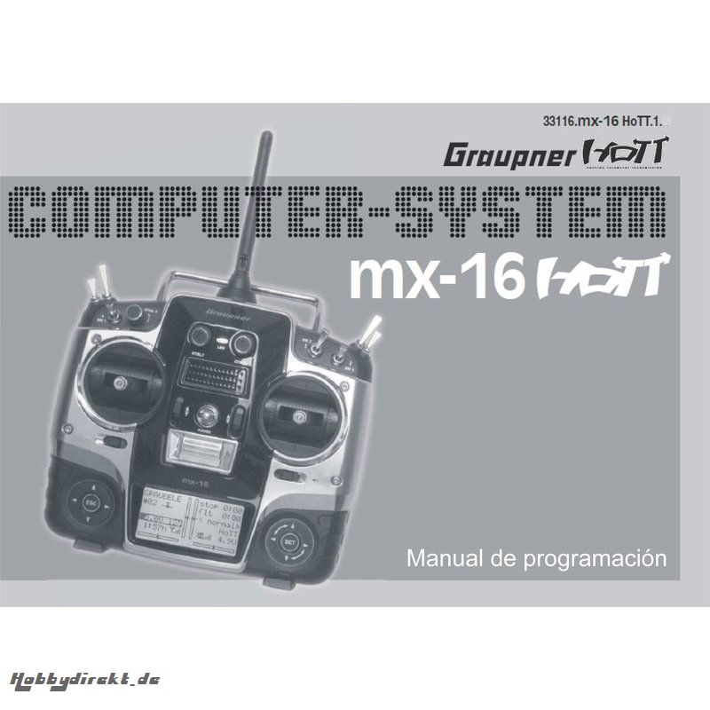 Handbuch mx-16 spanisch Graupner DZ33116.ES