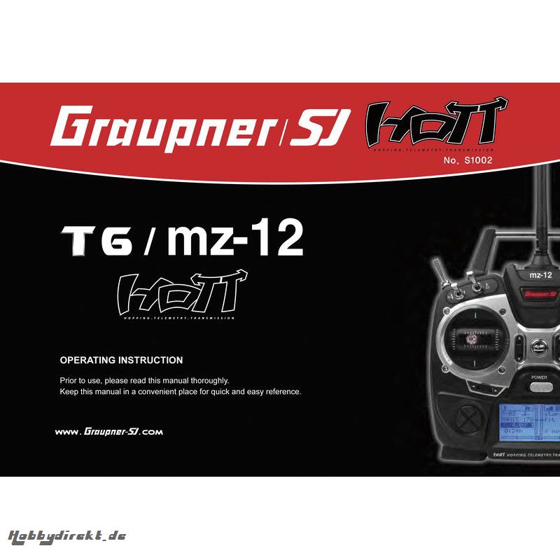 Anleitung zu mz-12englisch Graupner DZS1002EN