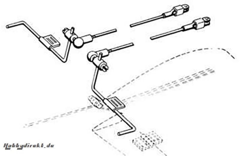 Strip Querruder-Kugelanlenkung DuBro F-DB186