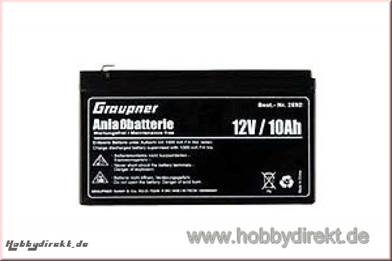 LEAD BATTERIES 12 V,10 AH Graupner 2592