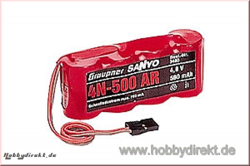 Empfängerakku SANYO4N-500AR Graupner 3483