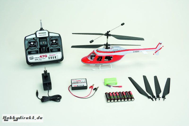 micro JetRangerÂ® indoor (35 MHz) Rotor-Ã˜ ca. 340 mm Graupner 4492