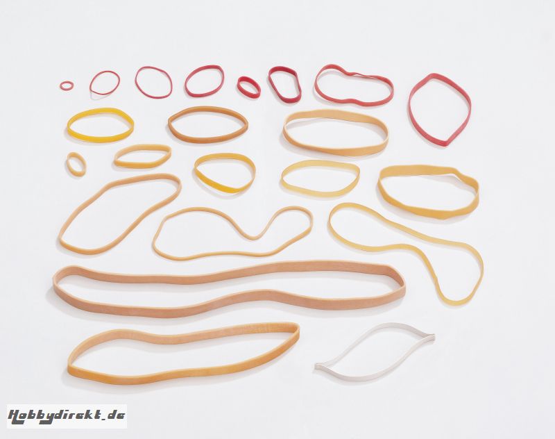 Rubber bands, 90x6x1, 10 Graupner 50.90