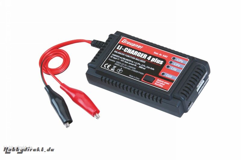 Ladegerät Li-Charger4 Plus LiPo/-Io/-Fe Graupner 6462