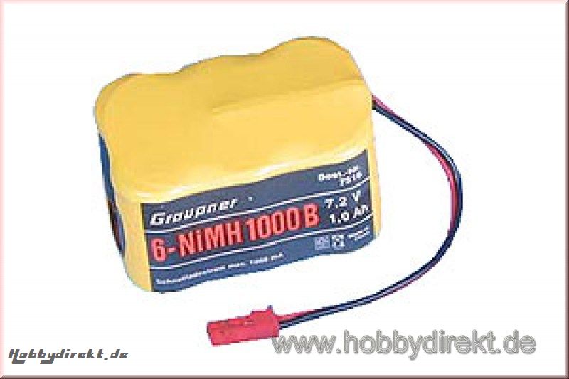 GRAUPNER 6-NiMH 1000B 7,2V/1, Graupner 7516