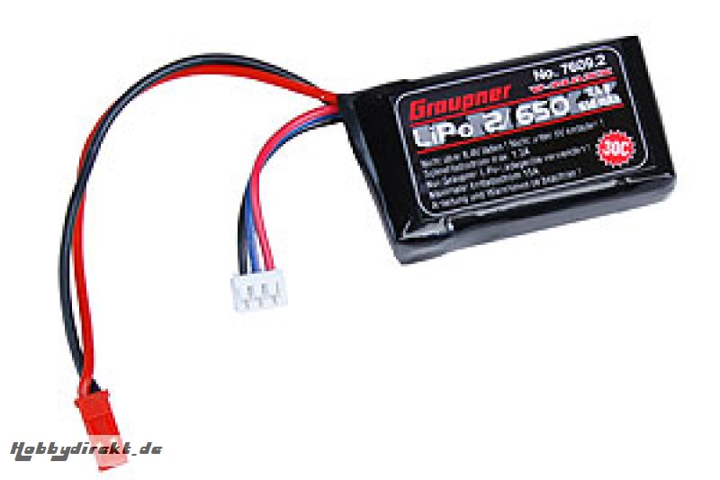 LiPo-Akku V-MAXX 30C2/650 7,4V BEC Graupner 7609.2