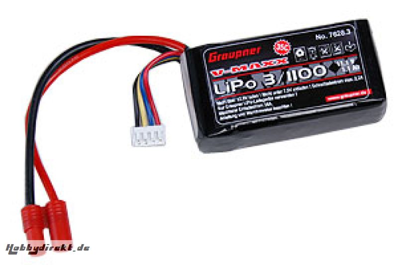 LiPo-Akku V-MAXX 35C3/1100 11 Graupner 7628.3