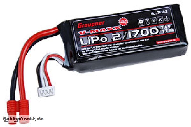 LiPo-Akku V-MAXX 35C2/1700 7,4 Graupner 7636.2