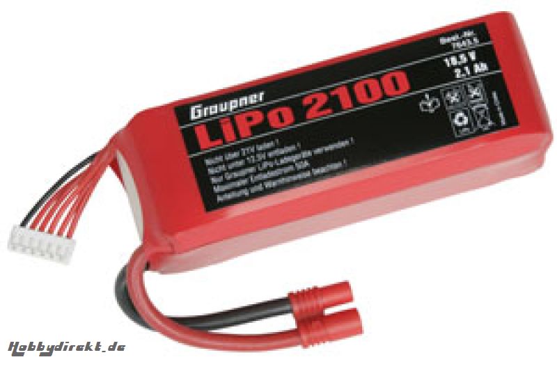 LiPo-Akku 5/2100 18,5V G 3,5 Graupner 7643.5