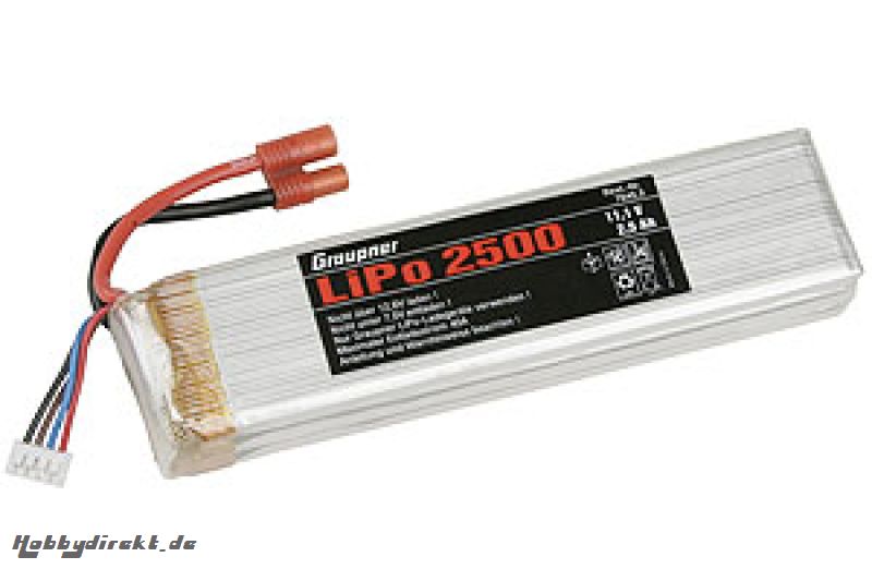 LiPo-Akku 3/2500 11,1V G 3,5 Graupner 7645.3