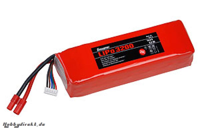 LiPo-Akku 25C 4/320014,8V G3, Graupner 7647.4