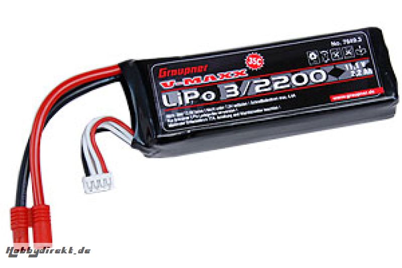 LiPo-Akku V-MAXX 35C3/2200 11 Graupner 7649.3