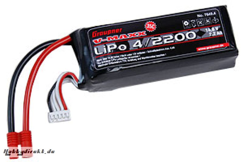 LiPo-Akku V-MAXX 35C4/2200 14, Graupner 7649.4