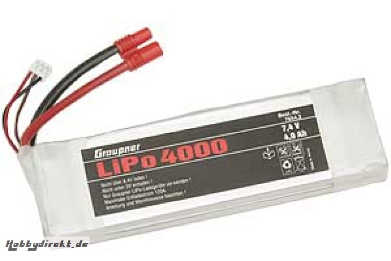 LiPo-Kokam Ak 2/40007,4V G3,5 Graupner 7654.2