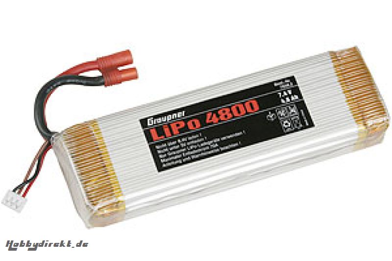 LiPo-Akku 2/4800 7,4V G 3,5 Graupner 7658.2