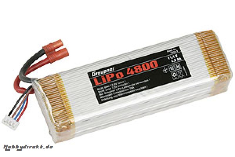 LiPo-Akku 3/4800 11,1V G 3,5 Graupner 7658.3