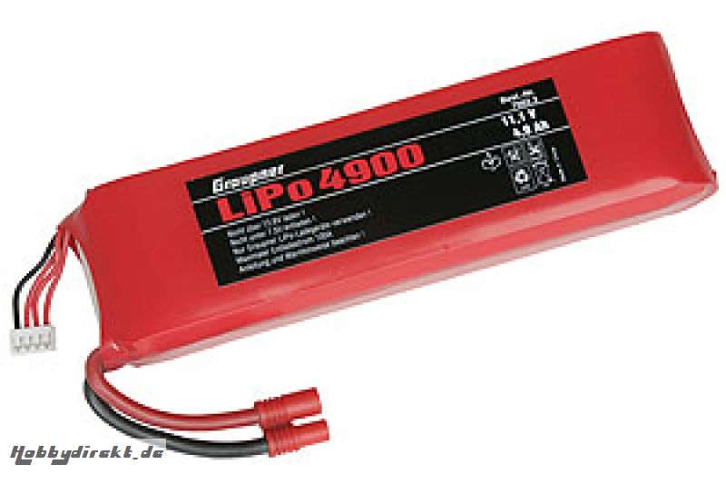 LiPo-Akku 3/4900 11,1V G 3,5 Graupner 7662.3