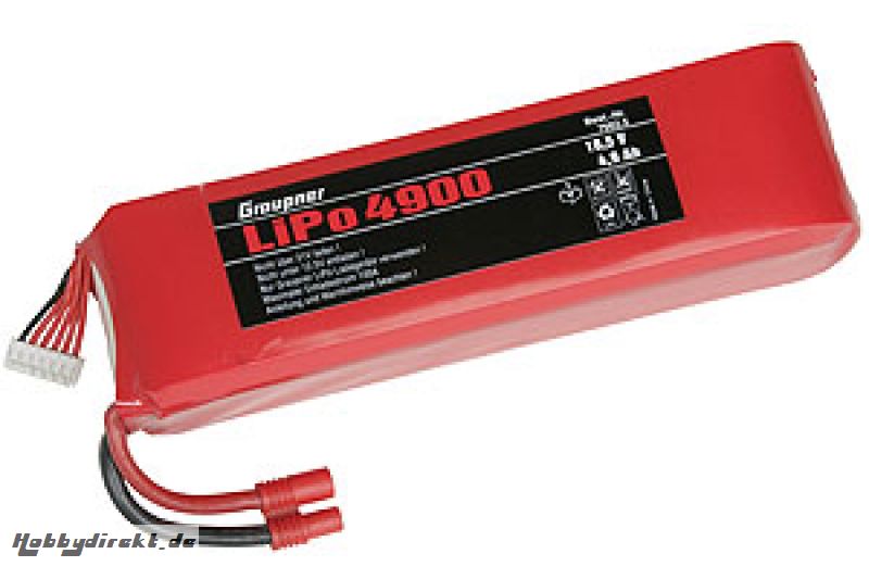 LiPo-Akku 5/4900 18,5V G 3,5 Graupner 7662.5