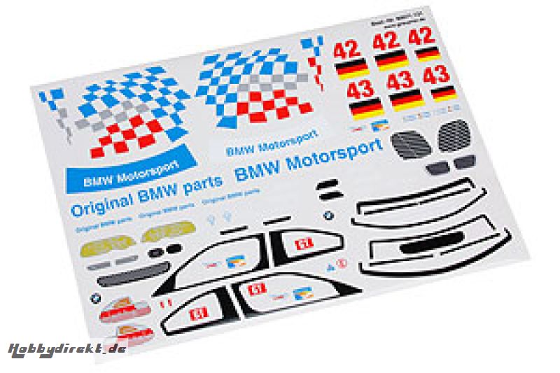 Dekorbogen BMW M3 GTR Graupner 90071.131