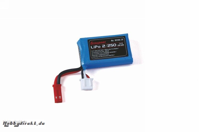 Ersatzbatterie 7,4V250mAh für Rookie XS Graupner 92200.20