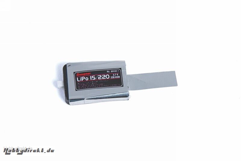 LiPo Akku 1S 3,7V220 mAh Graupner 92432.1