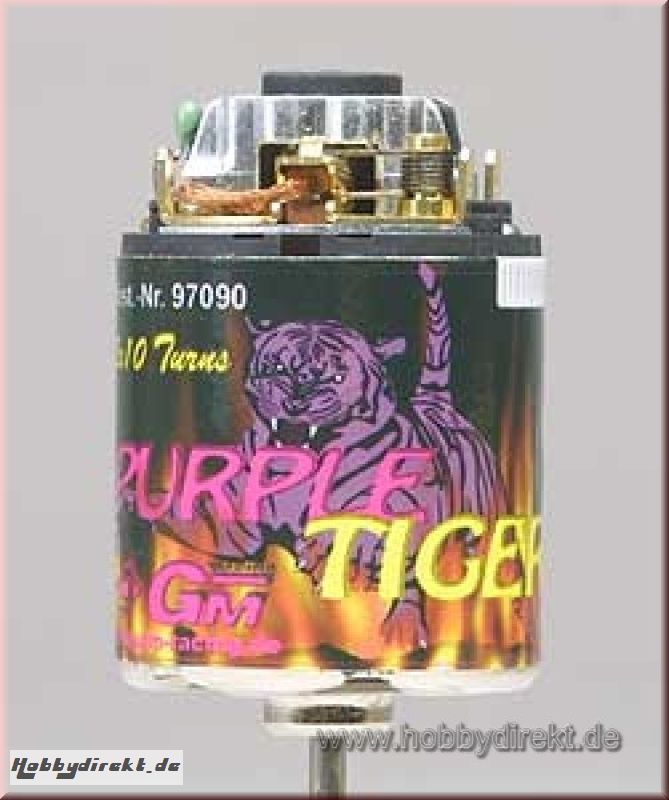 Purple Tiger Motor 2x10T mit Graupner 97090