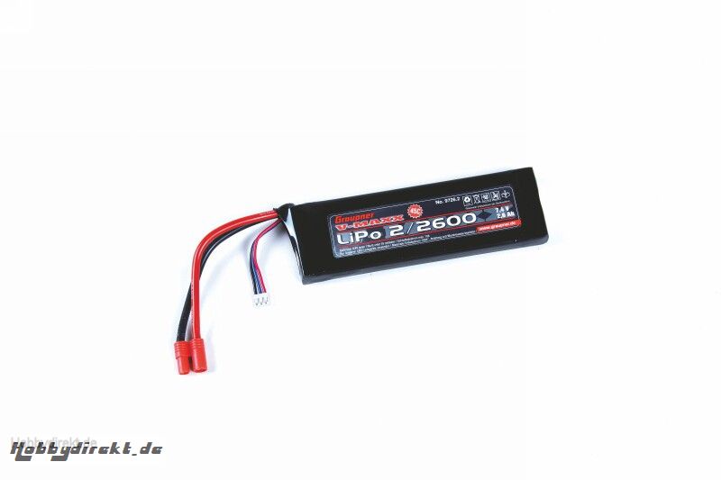 LiPo-Akku V-MAXX 45C2/2600 7,4V G3,5 Graupner 9726.2