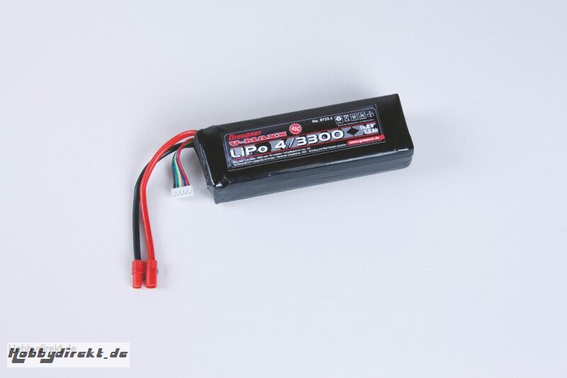 LiPo-Akku V-MAXX 45C4/3300 14,8V G3,5 Graupner 9733.4