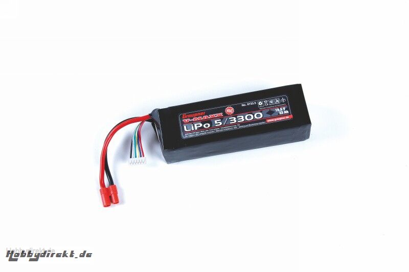 LiPo-Akku V-MAXX 65C5/3300 18,5V XT60 Graupner 9733.5