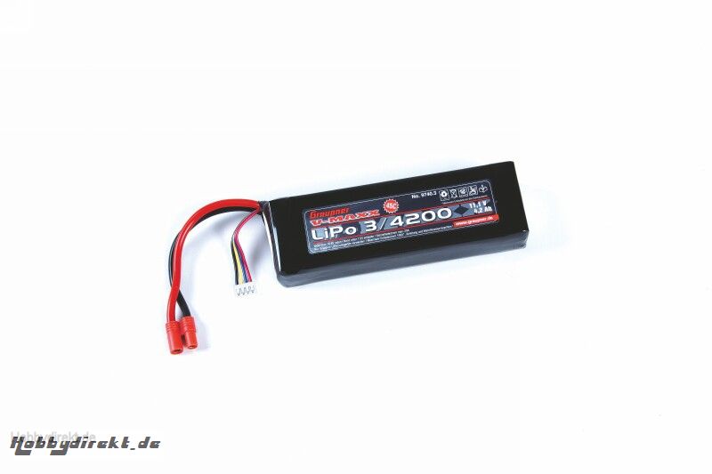 LiPo-Akku V-MAXX 65C3/4200 11,1V XT-60 Graupner 9740.3