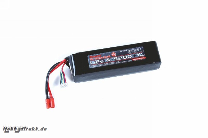 LiPo battery V-MAXX45C 4/5200 Graupner 9752.4