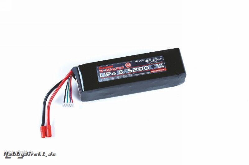 LiPo-Akku V-MAXX 45C5/5200 18,5V G3,5 Graupner 9752.5