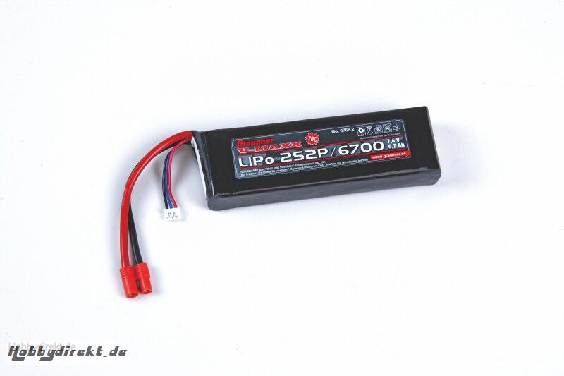 LiPo-Akku V-MAXX 70C2S2P/6700 7,4V G3,5 Graupner 9768.2