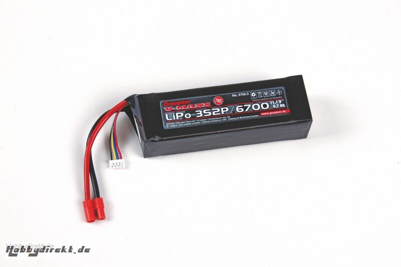 LiPo-battery V-MAXX70C3S2P/670 Graupner 9768.3