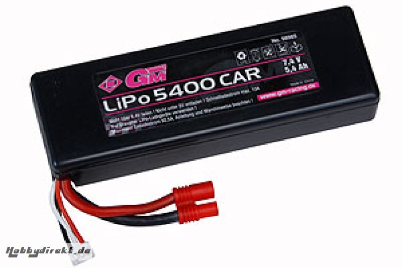 LiPo-Akku 2/5400 Car7,4V G3,5 Graupner 98985