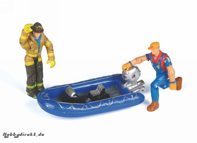 Schlauchboot M 1:25mit Arbeitern M 1:18 Graupner MZ0002