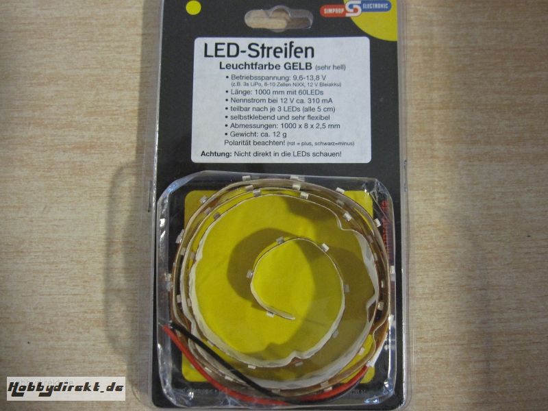 LED-Streifen 100cm gelb Simprop 0103780