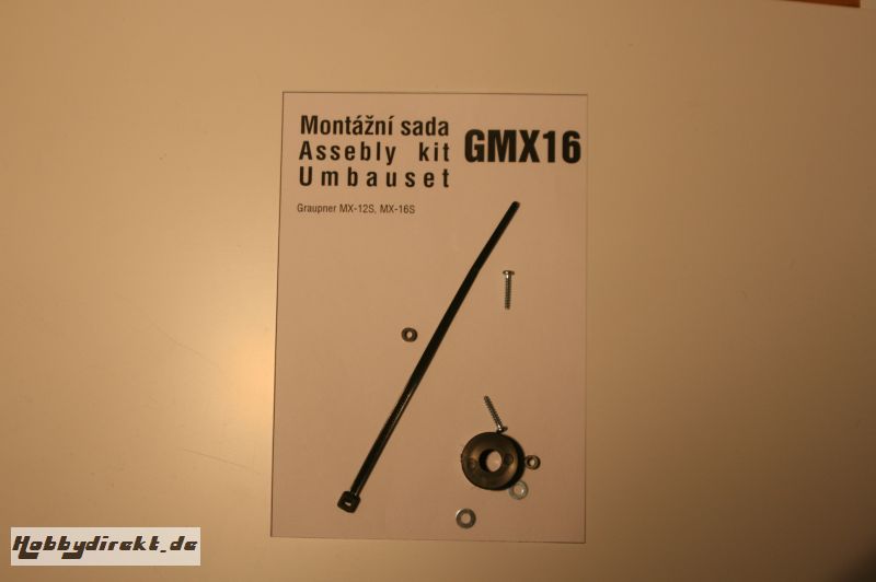 2.4GHz Jeti Duplex MX-16s Montagesatz Umbau